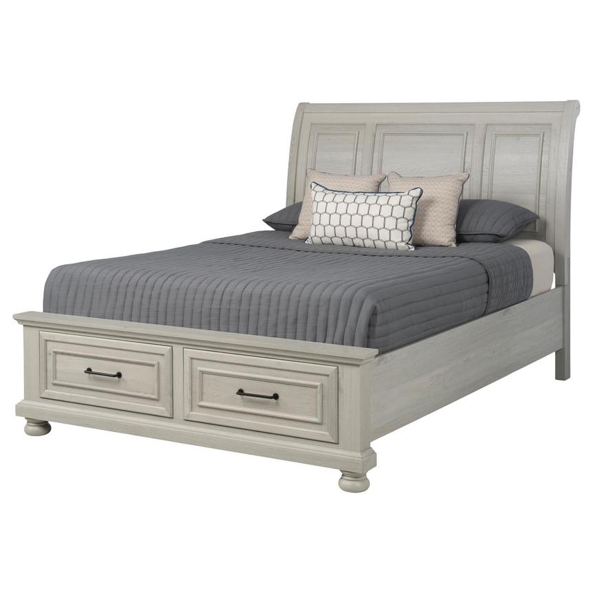 Lenox Grey Queen Storage Bed main image, 1 of 9 images.