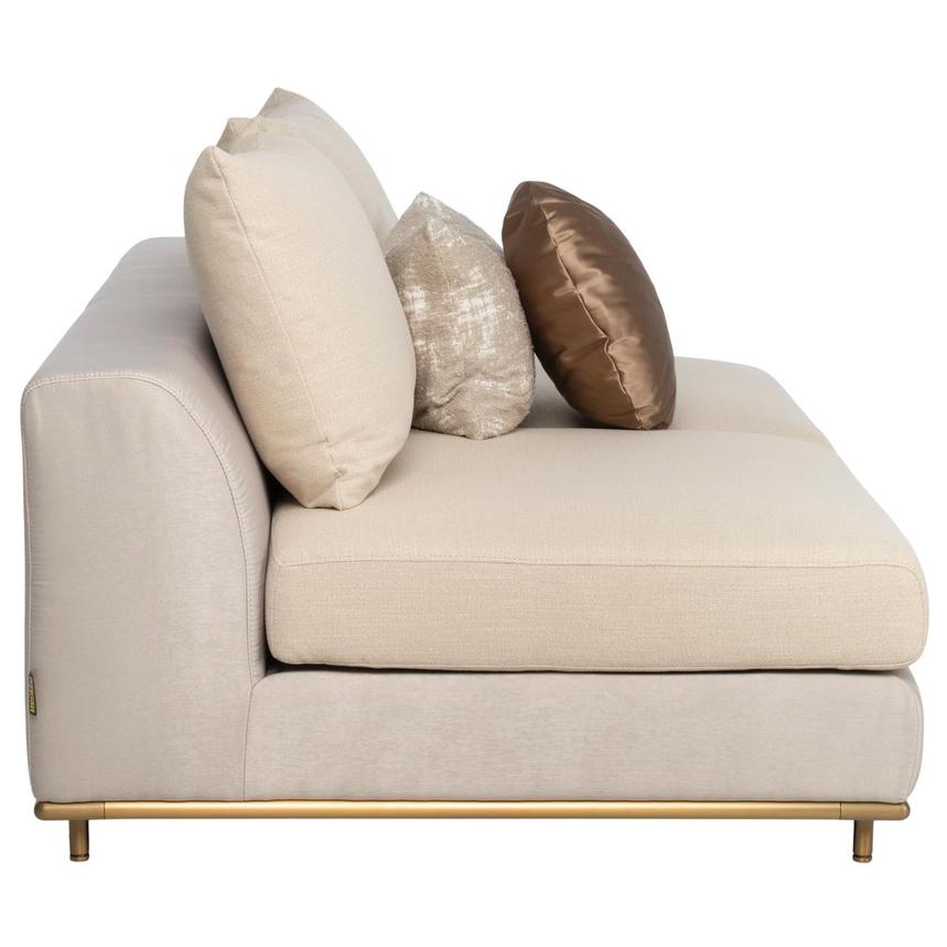 Hanna Beige Armless Loveseat  alternate image, 4 of 10 images.