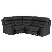 Palmer Dark Gray Leather Power Reclining Sectional with 4PCS/2PWR  alternate image, 2 of 9 images.