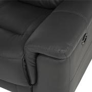 Palmer Dark Gray Leather Power Reclining Sectional with 4PCS/2PWR  alternate image, 7 of 9 images.