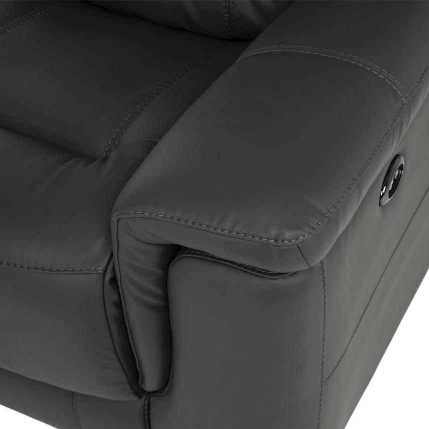 Palmer Dark Gray Home Theater Leather Seating with 5PCS/2PWR  alternate image, 7 of 9 images.