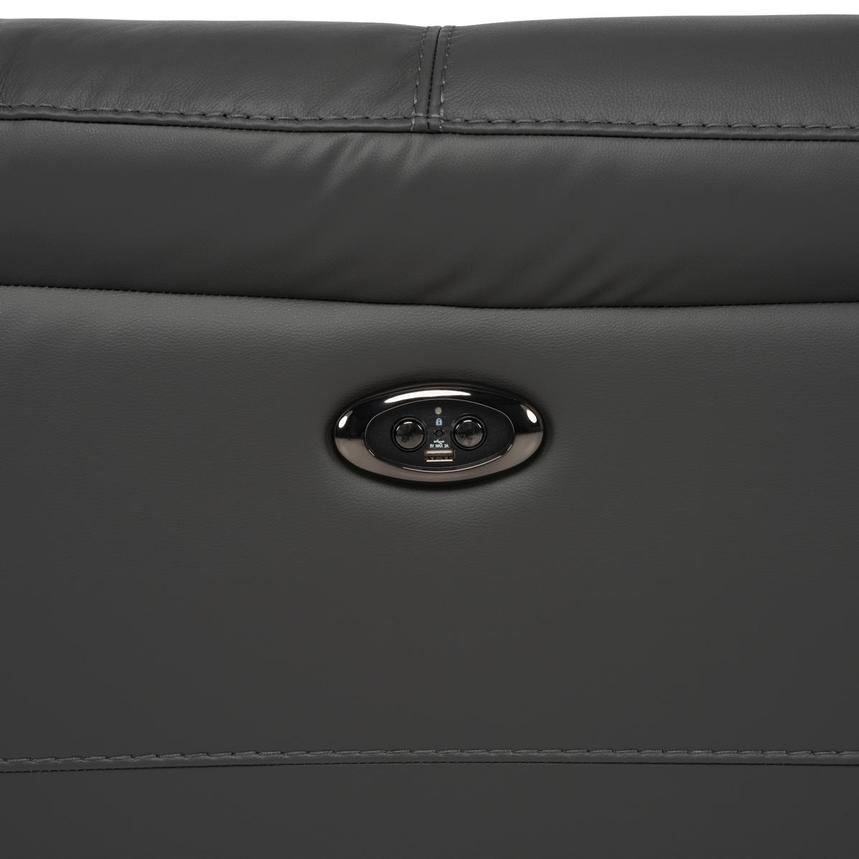 Palmer Dark Gray Leather Power Reclining Sectional with 6PCS/2PWR  alternate image, 11 of 11 images.