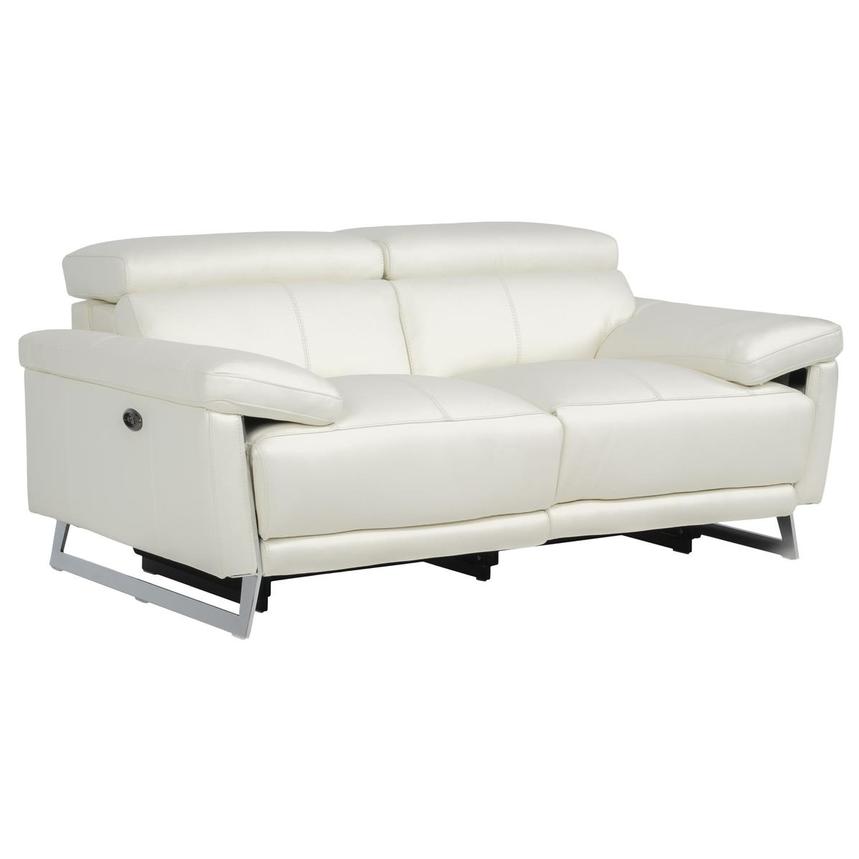 Gabriel White Power Reclining Loveseat  alternate image, 2 of 9 images.