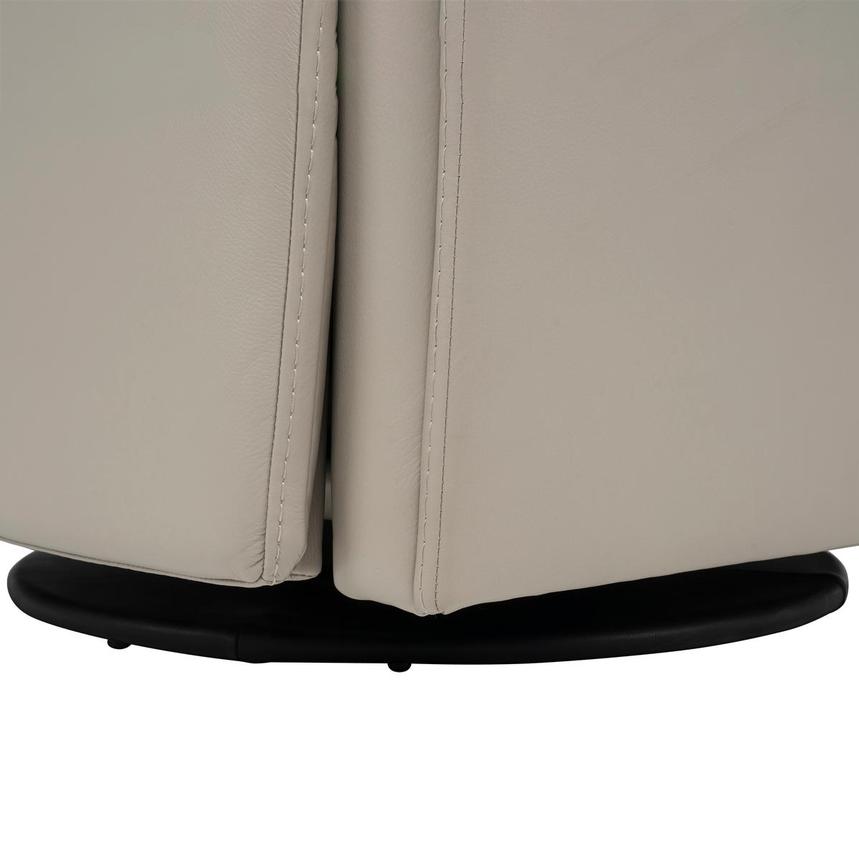 LuxTone Gray Leather Power Tilt Recliner alternate image, 12 of 12 images.