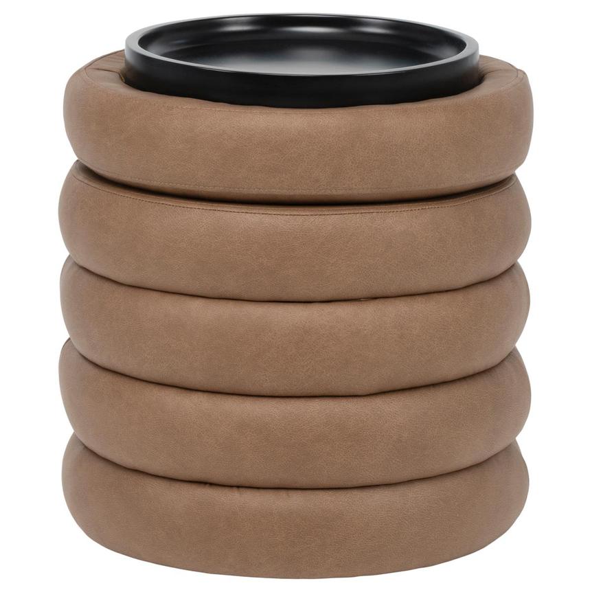 Milo Brown Ottoman w/Storage & Tray alternate image, 3 of 9 images.