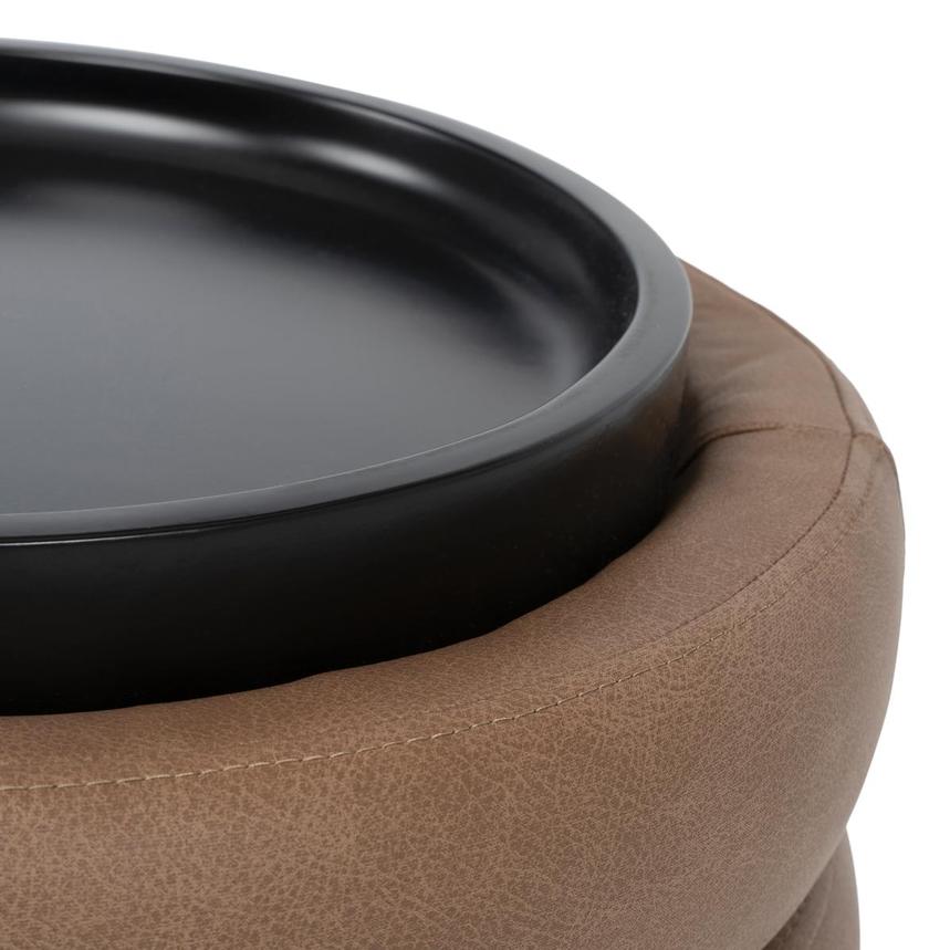 Milo Brown Ottoman w/Storage & Tray alternate image, 8 of 9 images.