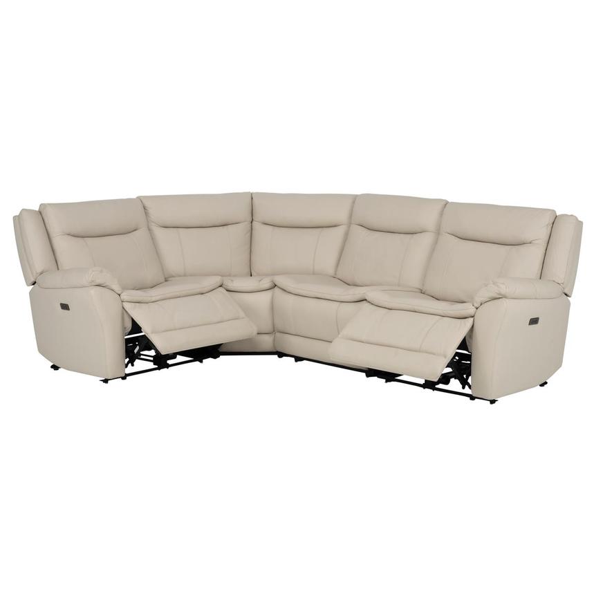 Benjamin Leather Sectional Sofa with 4PCS/2PWR alternate image, 3 of 10 images.
