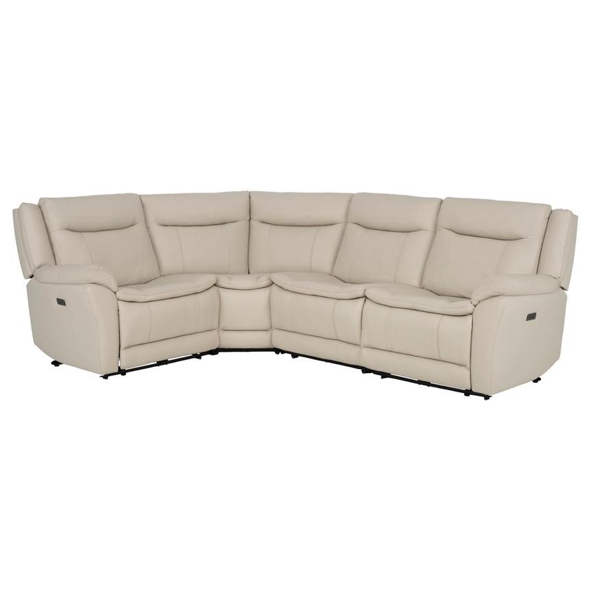 Benjamin Leather Sectional Sofa with 4PCS/2PWR  main image, 1 of 10 images.