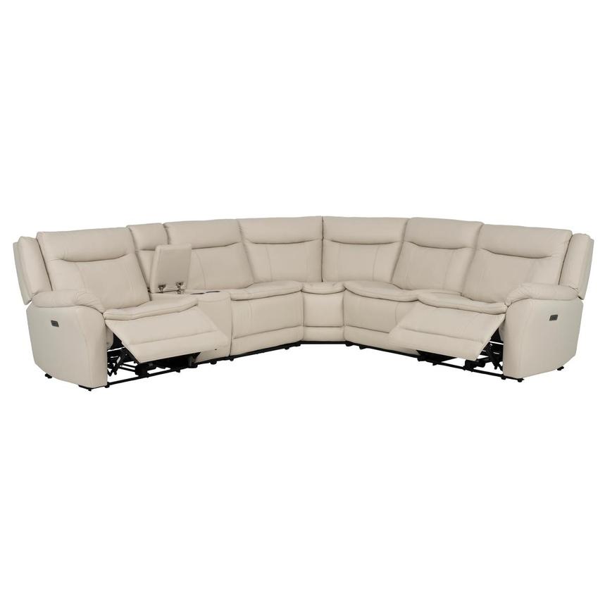 Benjamin Leather Sectional Sofa with 6PCS/2PWR  alternate image, 2 of 11 images.