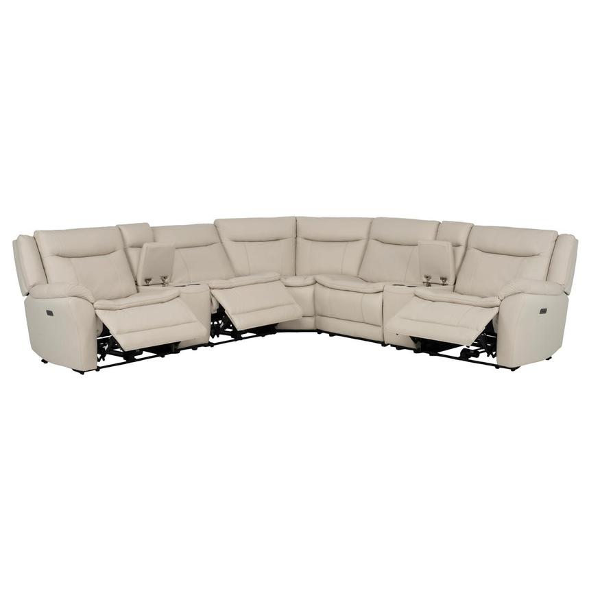 Benjamin Leather Sectional Sofa with 7PCS/3PWR  alternate image, 2 of 13 images.