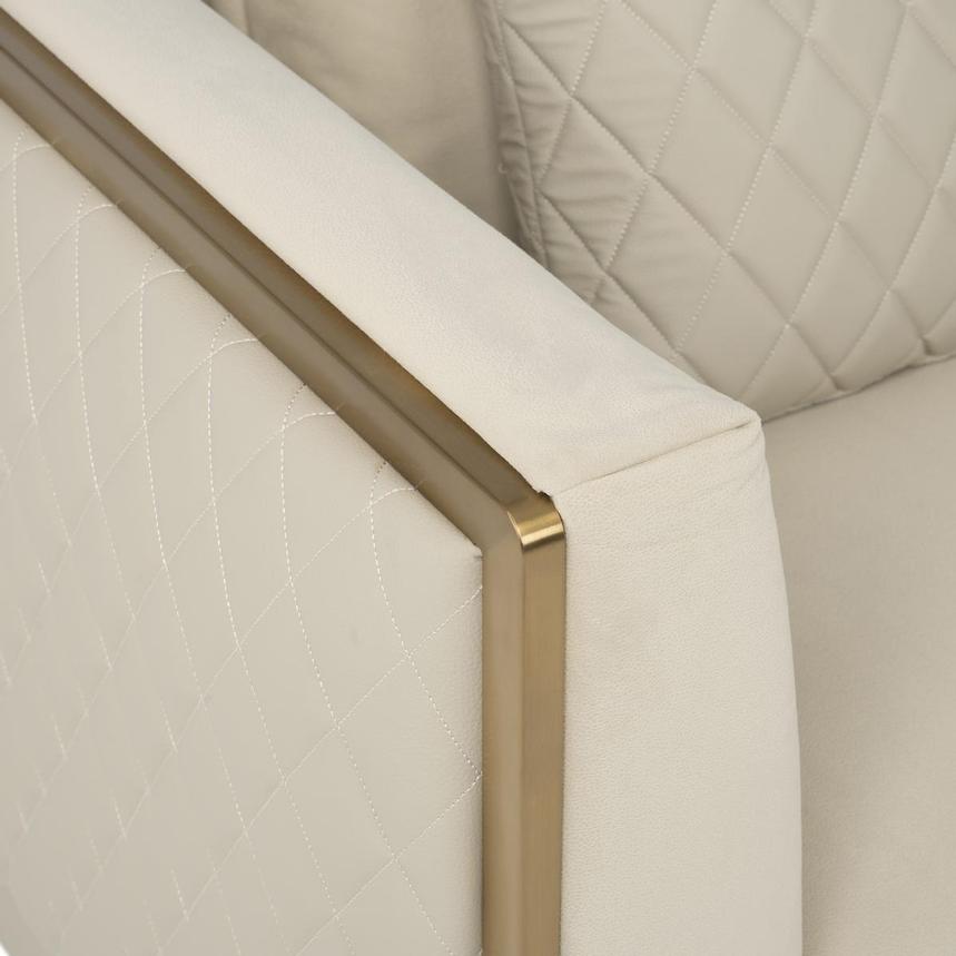 Madelyn Cream Accent Chair alternate image, 8 of 9 images.