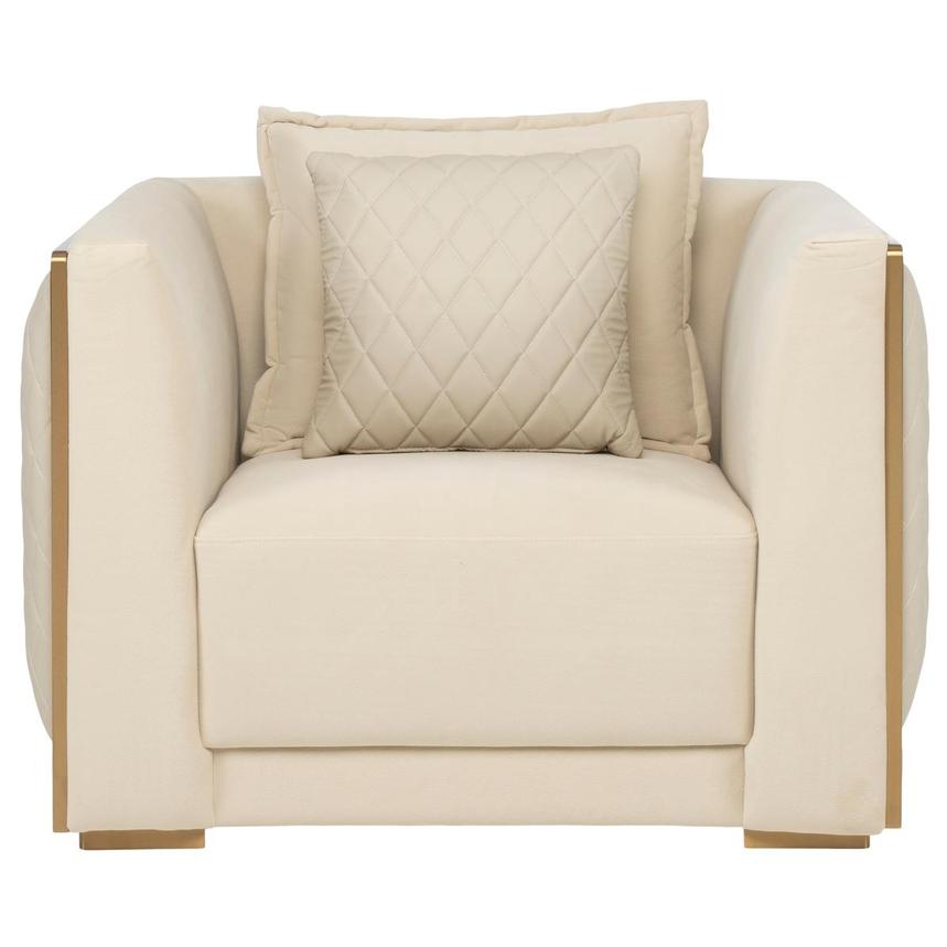 Madelyn Cream Accent Chair alternate image, 3 of 9 images.