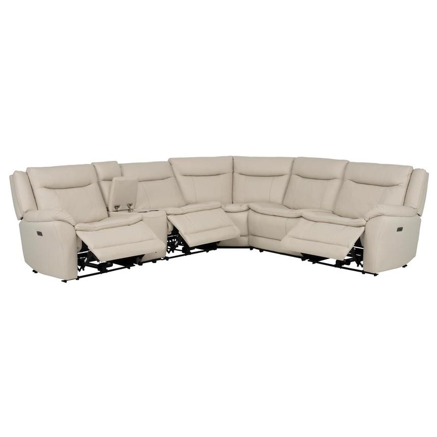 Benjamin Leather Power Reclining Sectional with 6PCS/3PWR  alternate image, 2 of 12 images.