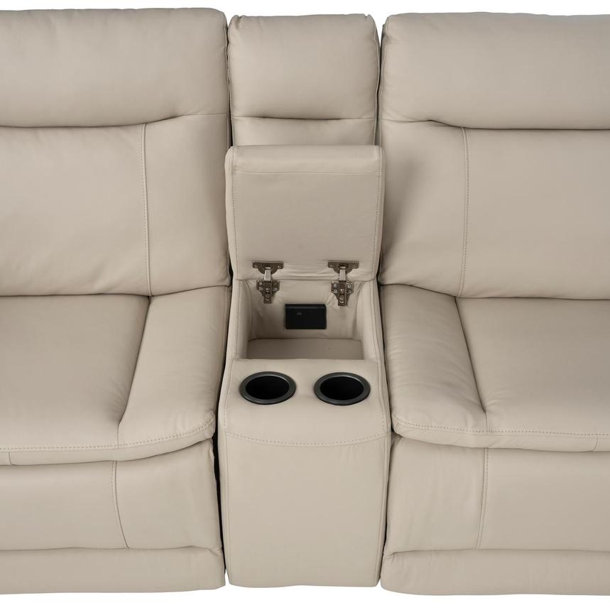 Benjamin Leather Power Reclining Sectional with 6PCS/3PWR  alternate image, 10 of 13 images.