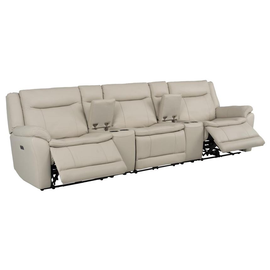 Benjamin Home Theater Leather Seating with 5PCS/2PWR  alternate image, 5 of 13 images.