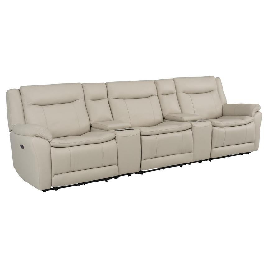 Benjamin Home Theater Leather Seating with 5PCS/3PWR  alternate image, 3 of 12 images.