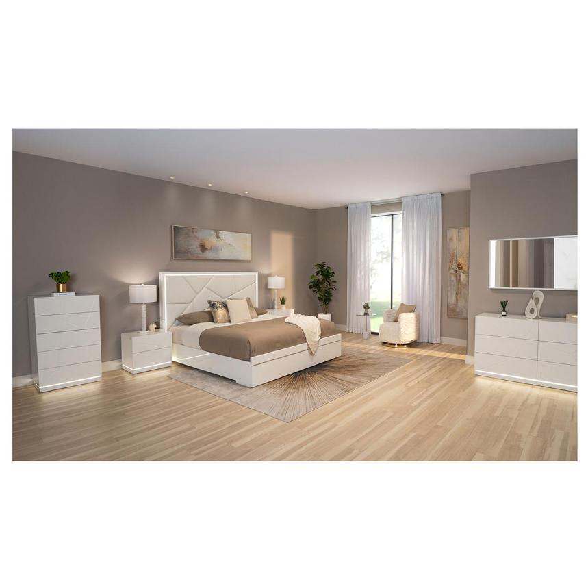 Tessa White Queen Storage Bed alternate image, 3 of 8 images.