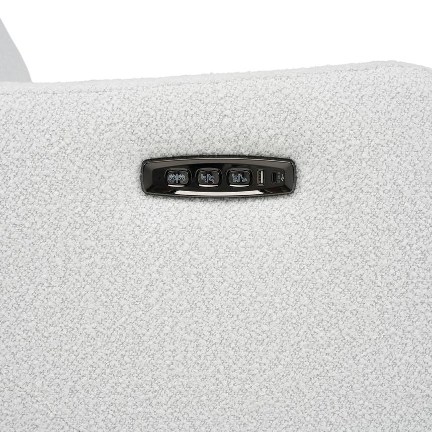 Ezio White Power Recliner  alternate image, 15 of 15 images.