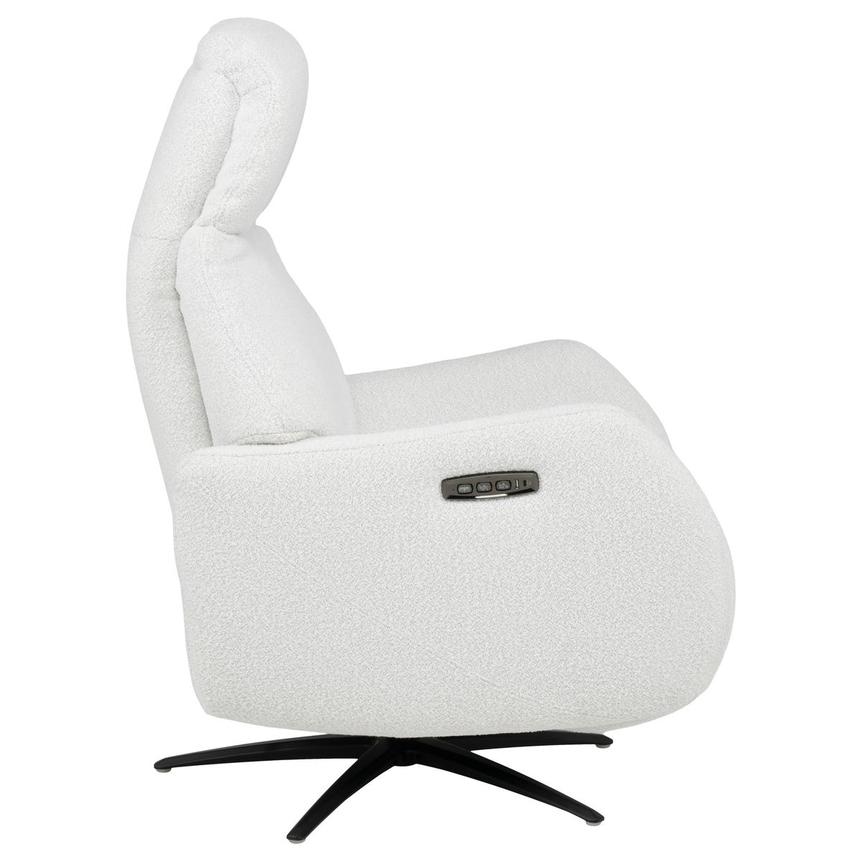 Ezio White Power Swivel Recliner w/Massage alternate image, 5 of 15 images.