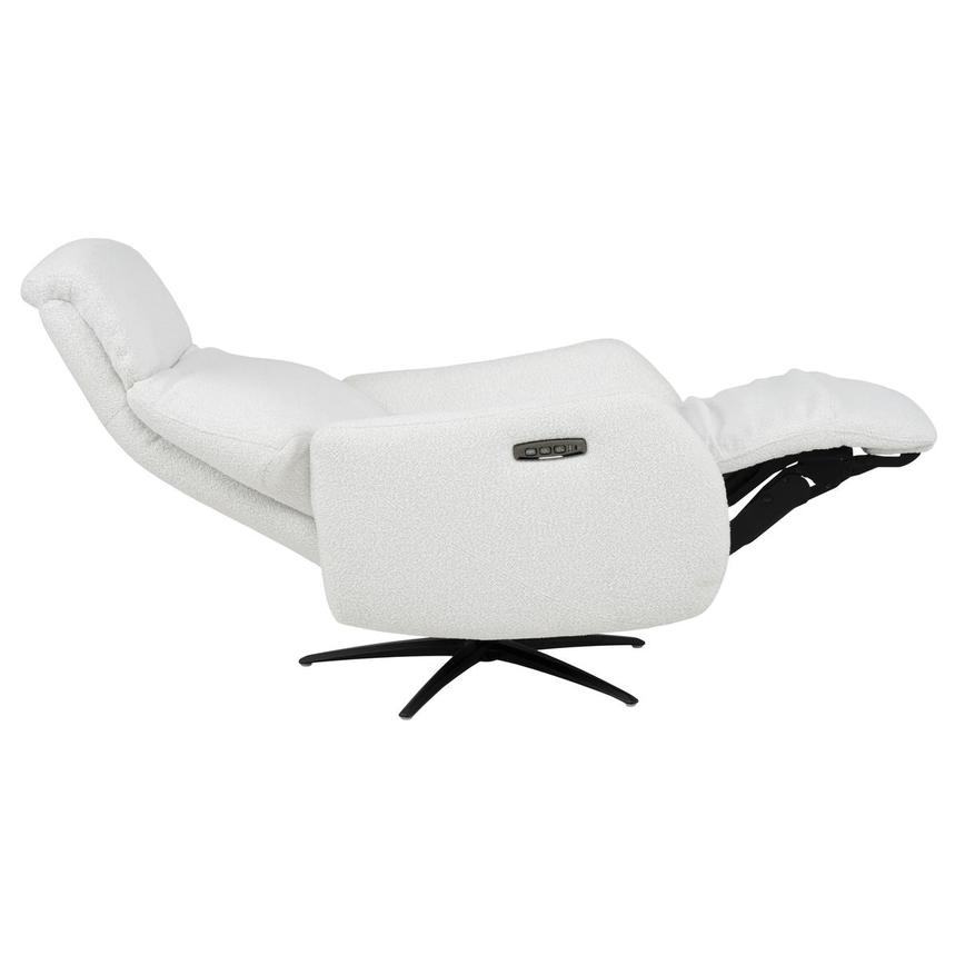 Ezio White Power Swivel Recliner w/Massage alternate image, 10 of 15 images.