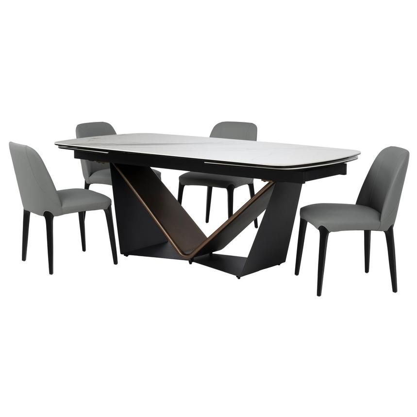 Noah/Karyn Black 5-Piece Dining Set main image, 1 of 3 images.