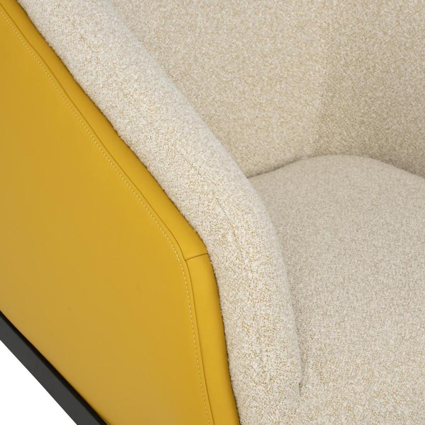 Sabrina II Yellow Accent Chair  alternate image, 7 of 9 images.