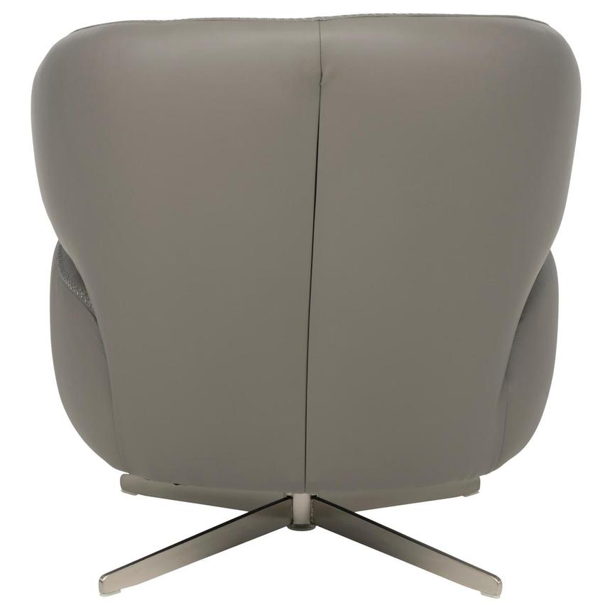 Tivona Gray Leather Swivel Chair  alternate image, 5 of 9 images.