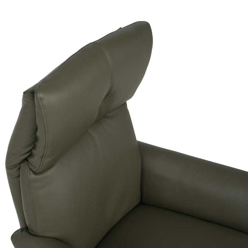 Torrence Green Leather Power Recliner  alternate image, 12 of 16 images.