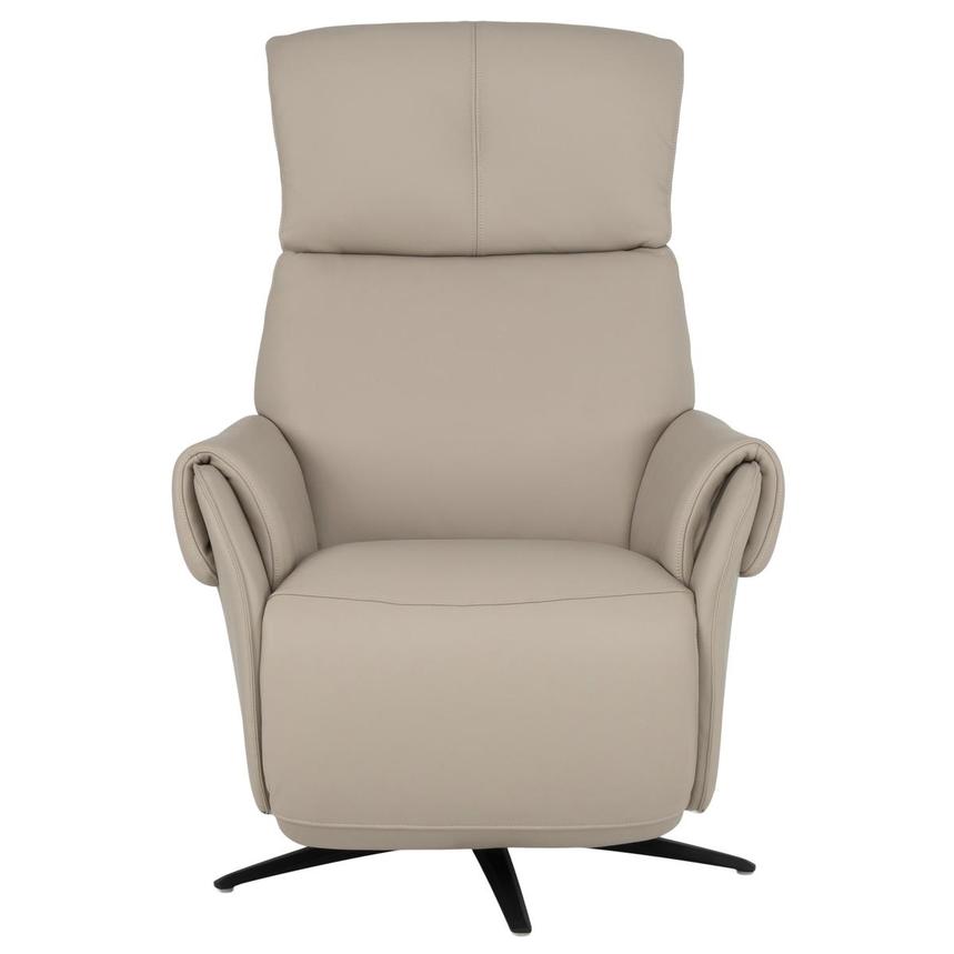 Torrence Taupe Leather Power Recliner  alternate image, 2 of 9 images.