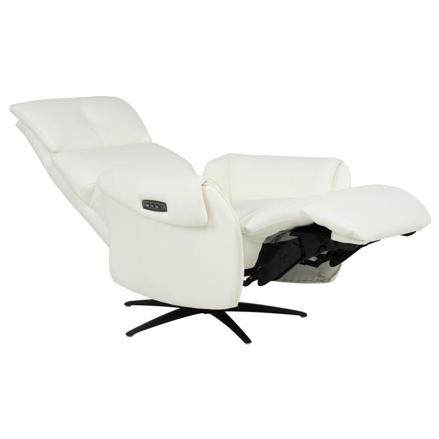 Torrence White Leather Power Recliner alternate image, 11 of 16 images.