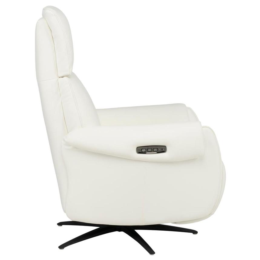 Torrence White Leather Power Recliner  alternate image, 5 of 16 images.