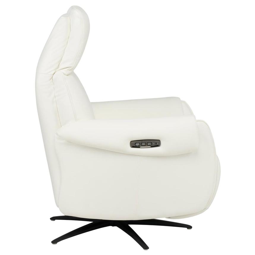 Torrence White Leather Power Recliner alternate image, 6 of 16 images.