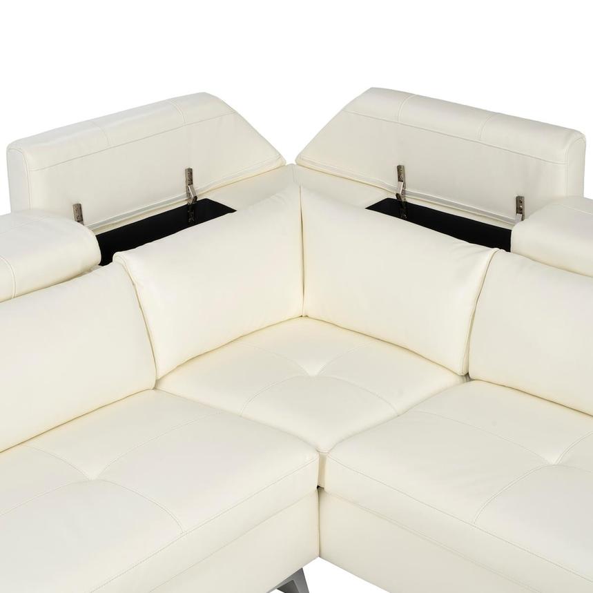 Sylar White Sectional Sofa  alternate image, 7 of 12 images.