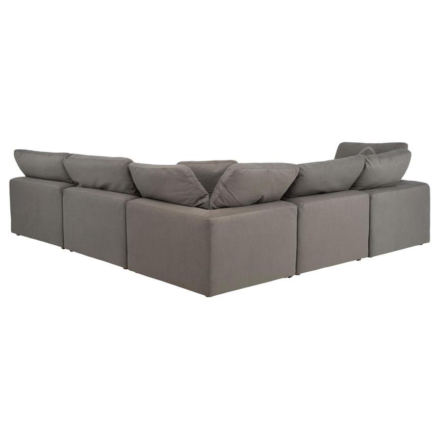 Nube II Gray Corner Sofa with 5PCS/2 Armless Chairs alternate image, 3 of 8 images.