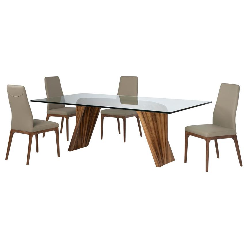 Gable/ Aurelis Taupe 5-Piece Dining Set main image, 1 of 3 images.