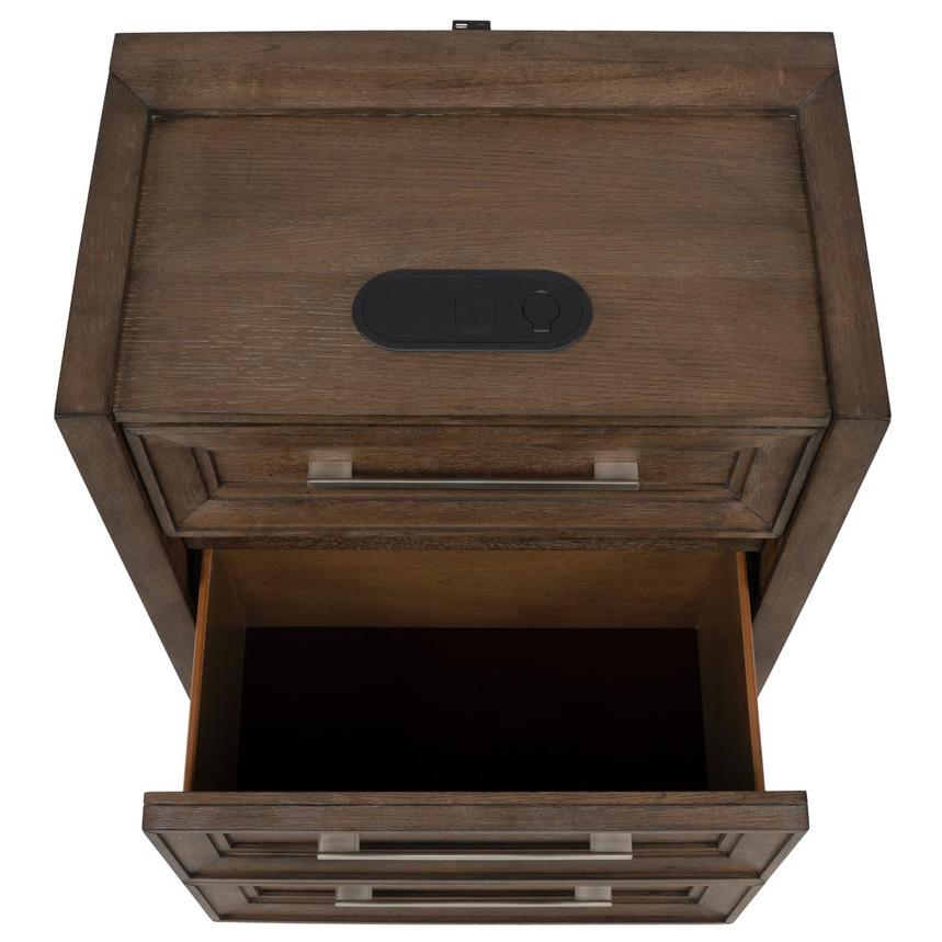 Vigo Brown Nightstand  alternate image, 5 of 15 images.