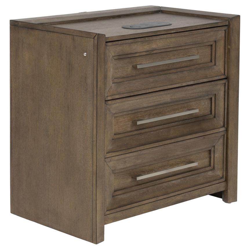 Vigo Brown Nightstand  alternate image, 2 of 15 images.