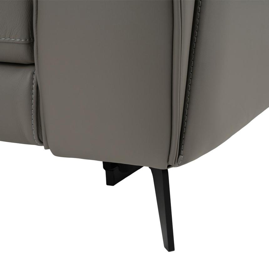Luke 2.0 Dark Gray Home Theater Leather Seating with 5PCS/3PWR  alternate image, 10 of 11 images.