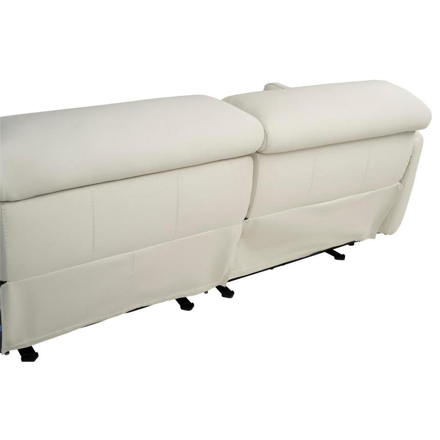 Kamet Ivory Leather Power Reclining Sectional with 4PCS/2PWR  alternate image, 4 of 8 images.