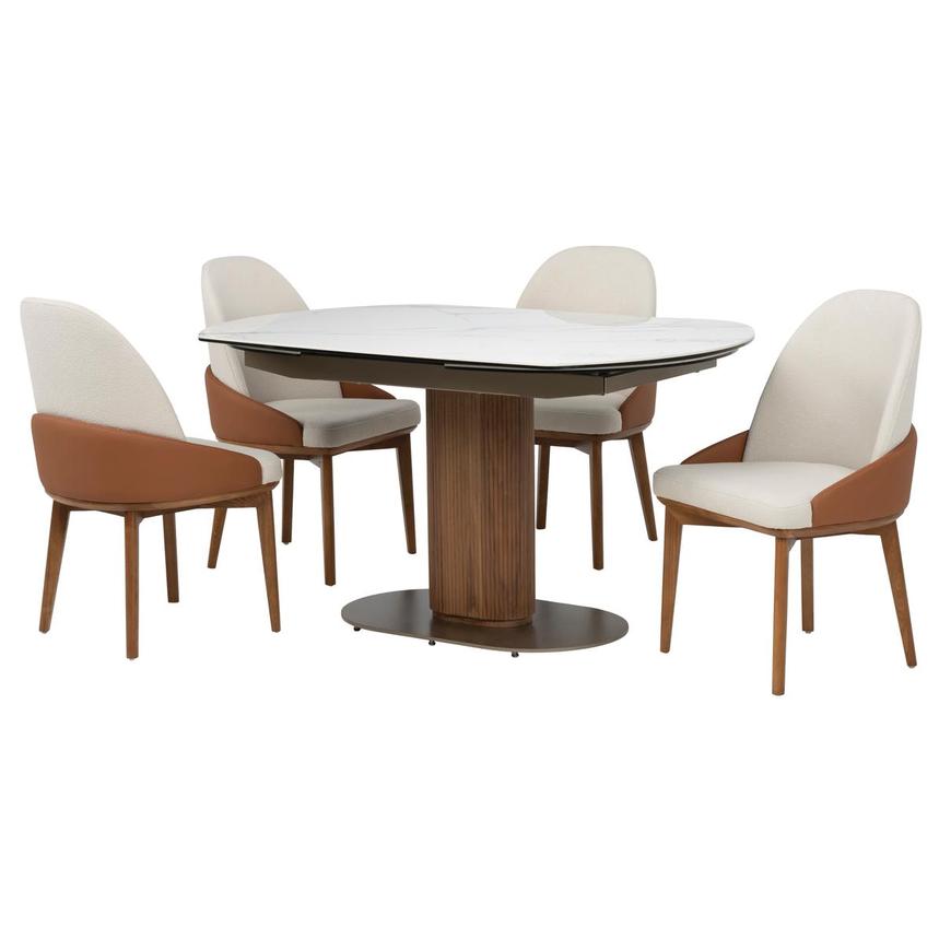 Stella II/Stacy Walnut 5-Piece Dining Set main image, 1 of 3 images.