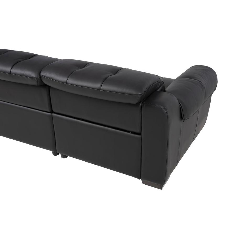 Obsidian Leather Power Reclining Sectional with 5PCS/3PWR  alternate image, 5 of 19 images.