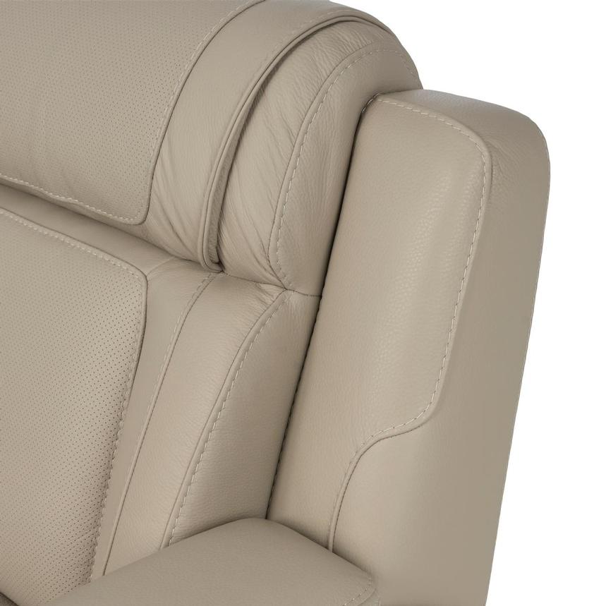 Odyssey Beige Leather Power Reclining Sectional with 5PCS/3PWR  alternate image, 5 of 9 images.