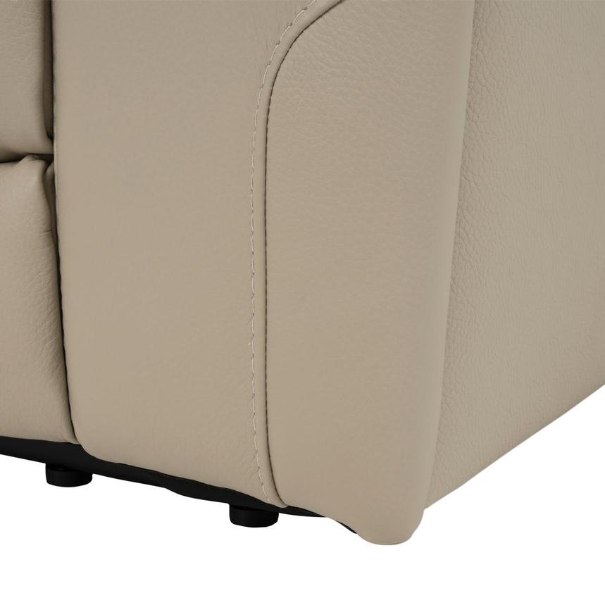 Odyssey Beige 6PCS/3PWR Leather Power Reclining Sectional w/Beverage Cooler  alternate image, 17 of 17 images.
