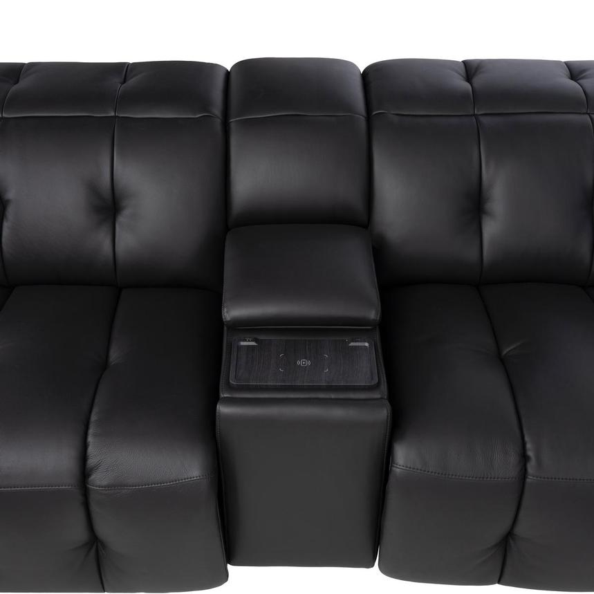 Obsidian Leather Power Reclining Sectional with 7PCS/3PWR alternate image, 10 of 16 images.