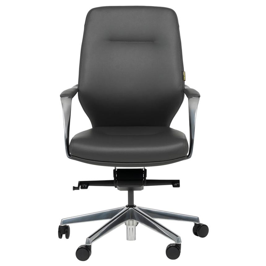 Yoshi Dark Gray Low Back Desk Chair  alternate image, 2 of 13 images.