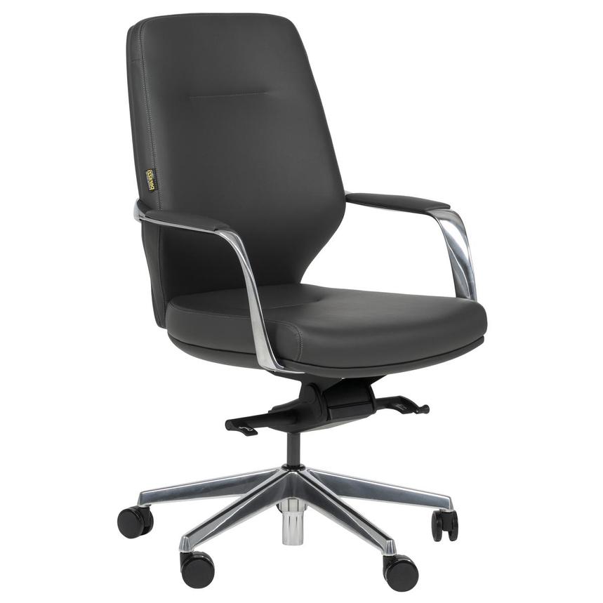 Yoshi Dark Gray Low Back Desk Chair alternate image, 3 of 13 images.