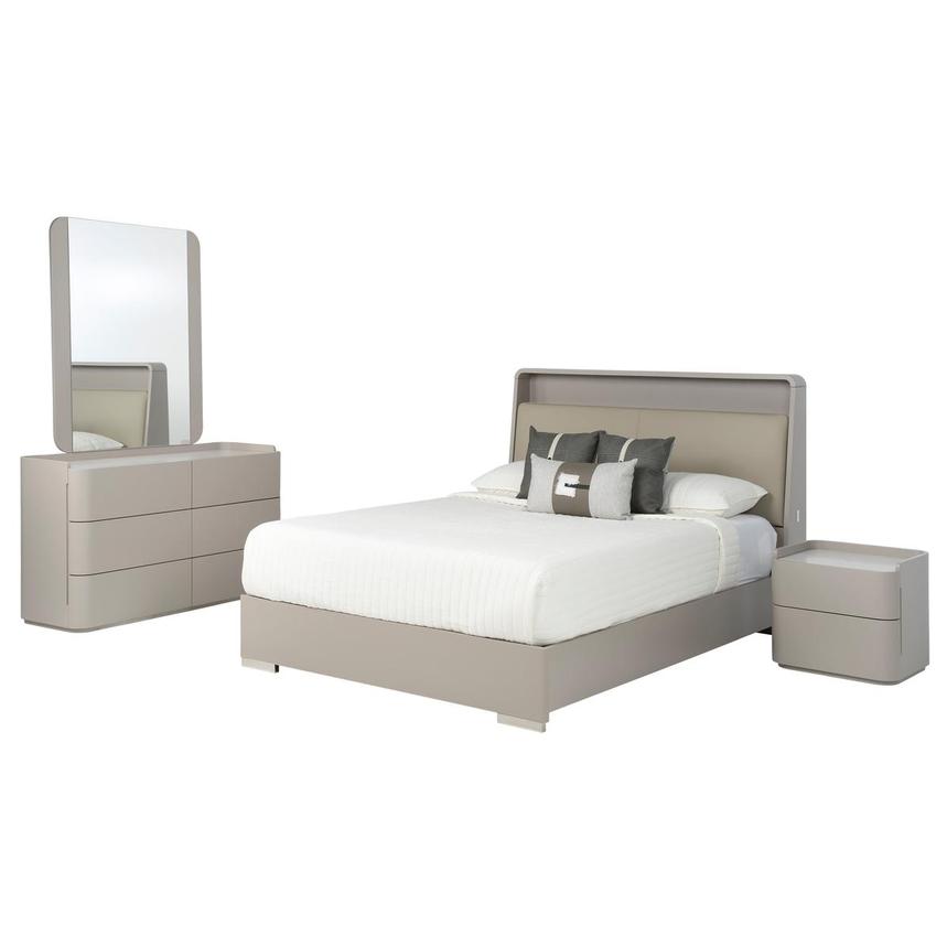 Ivana Gray 4-Piece Queen Bedroom Set