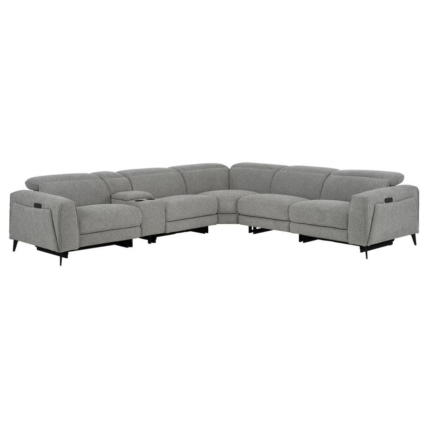 Luke Dark Gray Power Reclining Sectional with 6PCS/3PWR