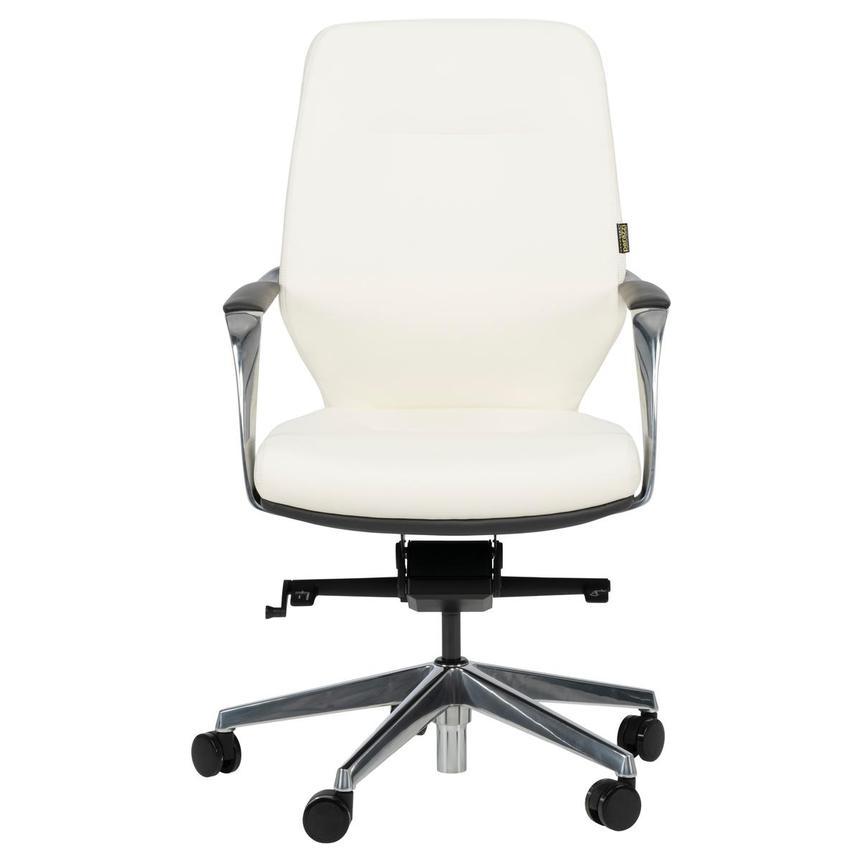 Yoshi White Low Back Desk Chair  alternate image, 2 of 12 images.