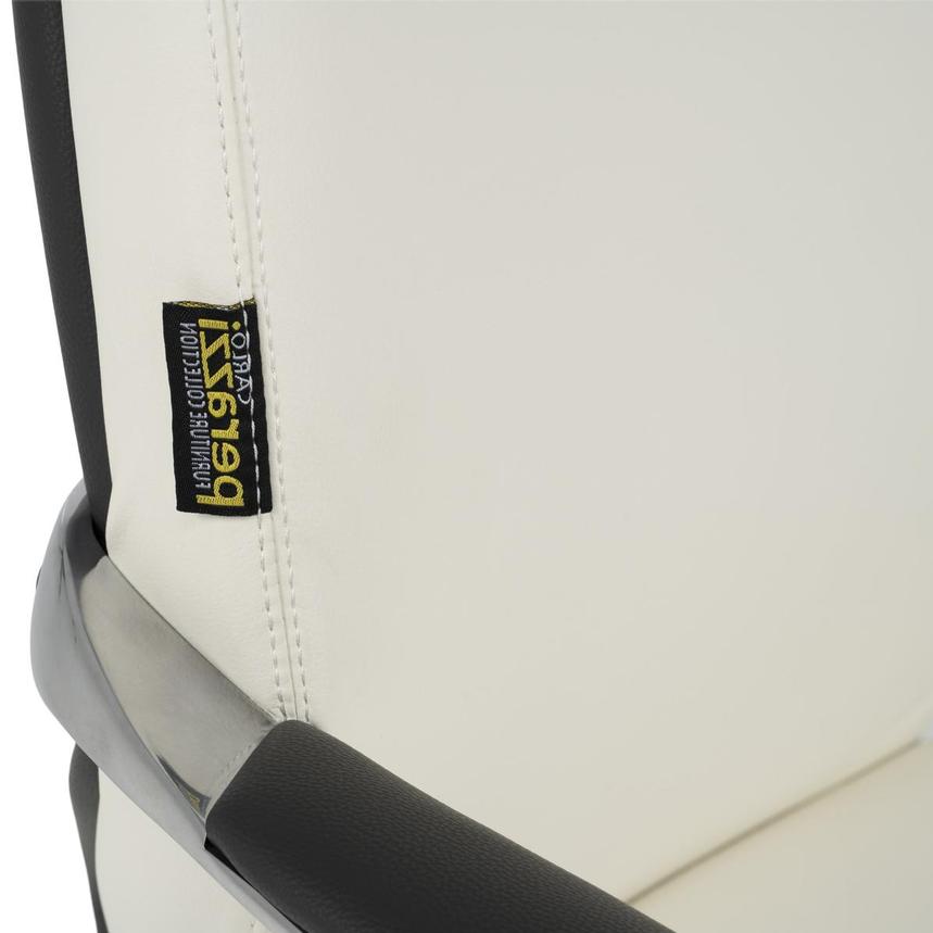 Yoshi White Low Back Desk Chair alternate image, 8 of 12 images.